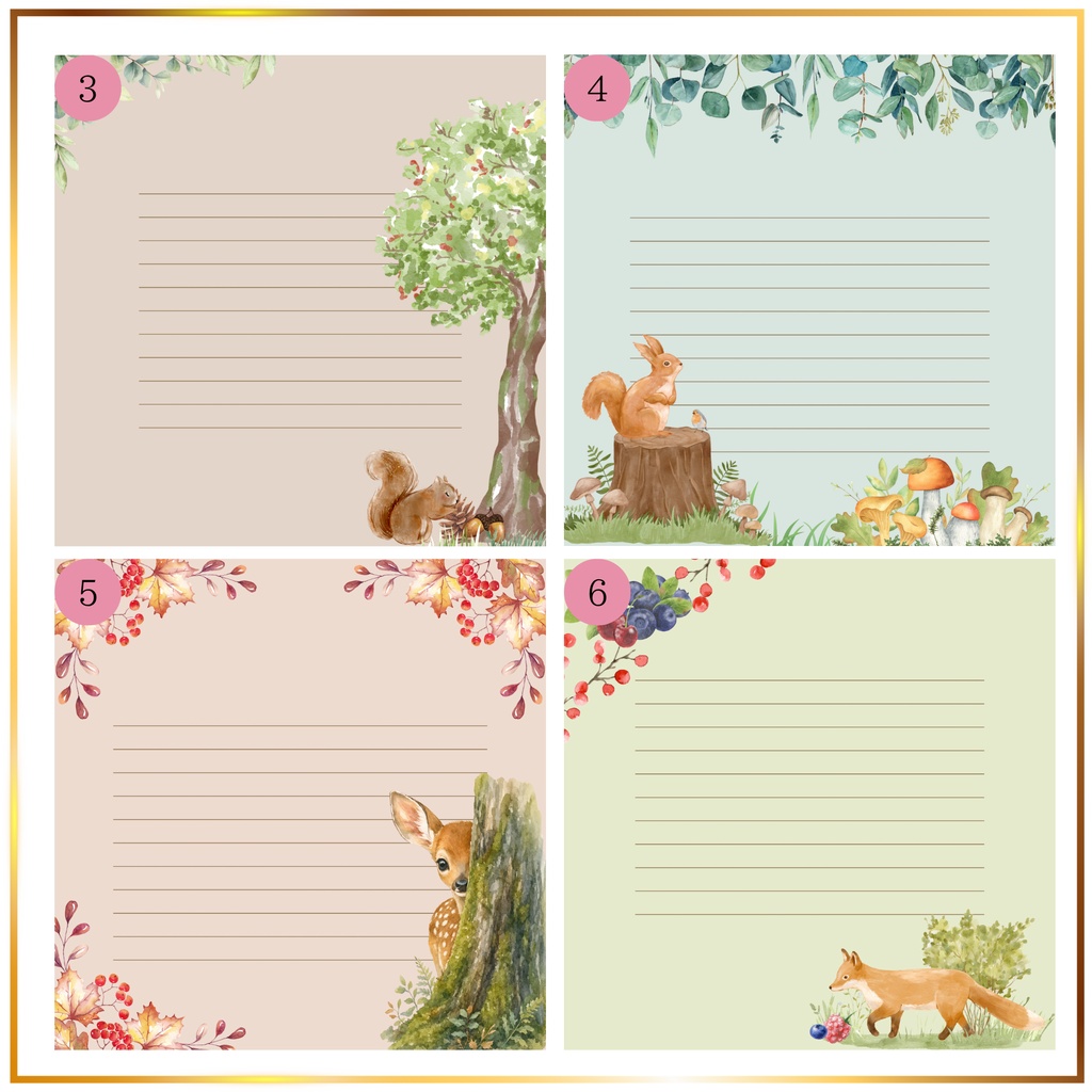 動物のメッセージカード