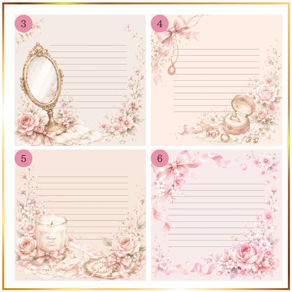 かわいらしいメッセージカード
