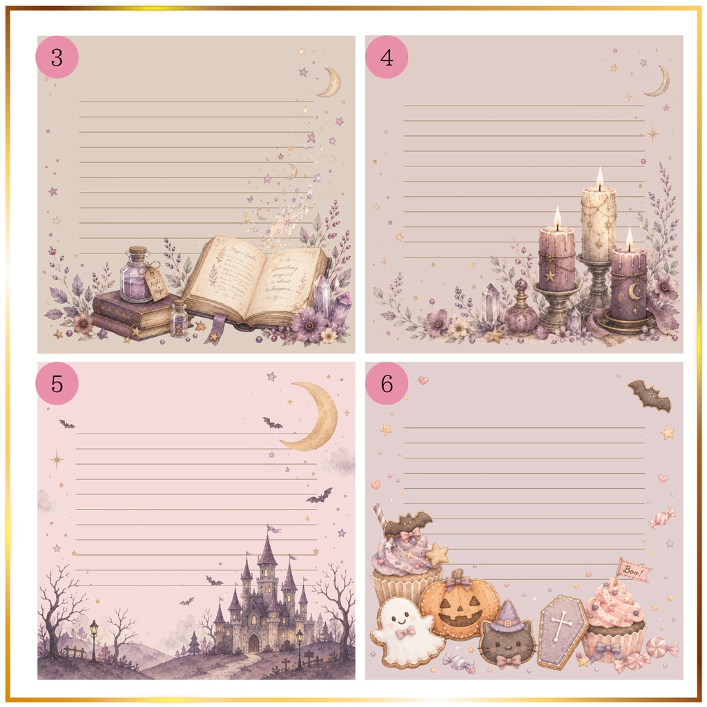 ハロウィンのメッセージカード