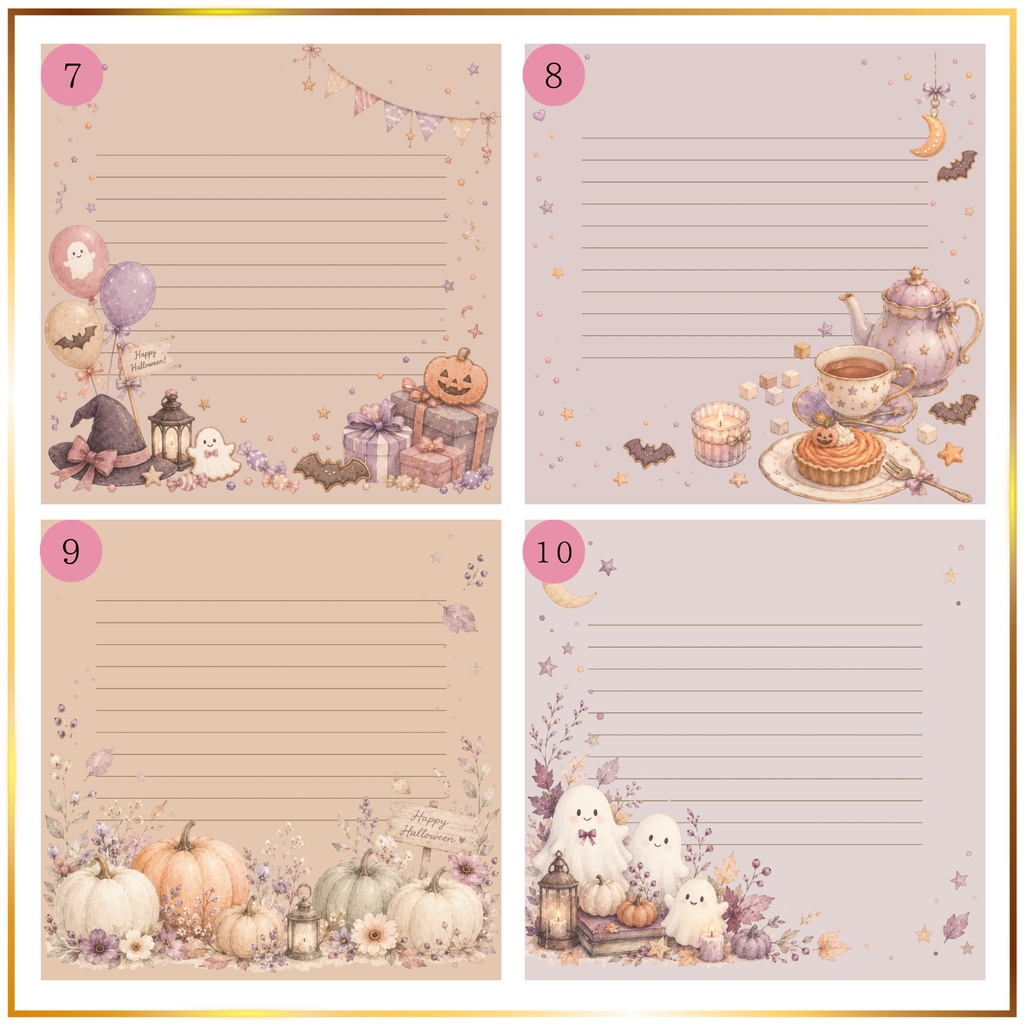 ハロウィンのメッセージカード