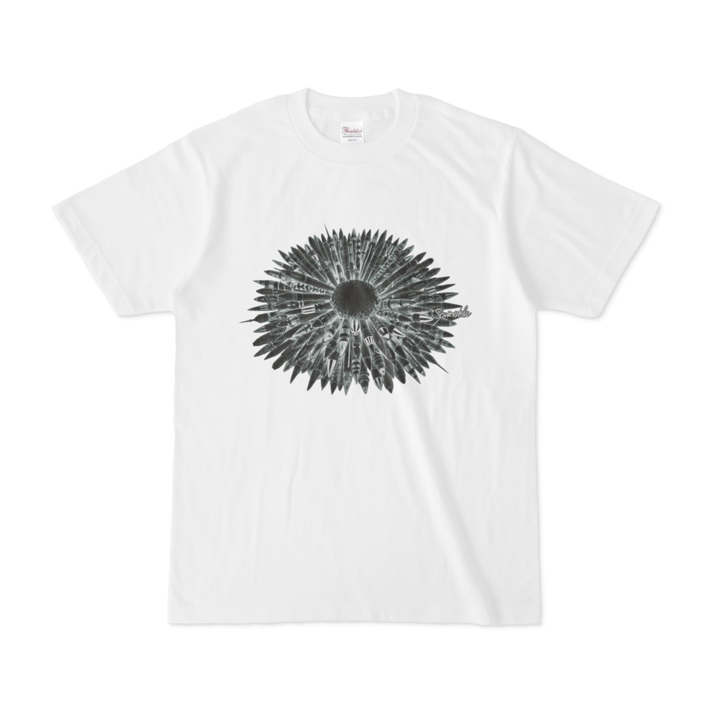 平和の花Tシャツ(反転ver)