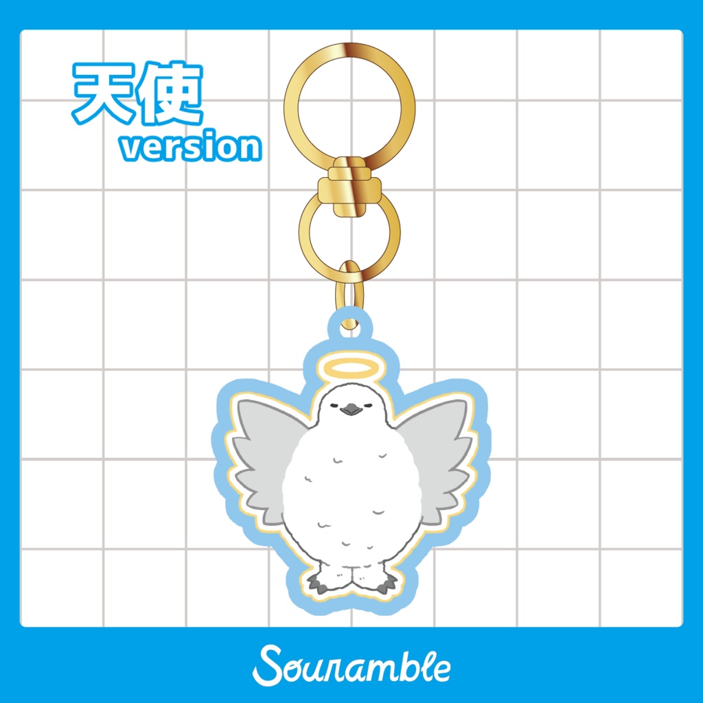 ライチョウ アクリルキーホルダー