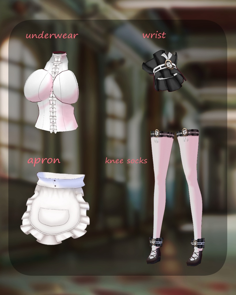 Vroid用テクスチャ オープンメイドセット