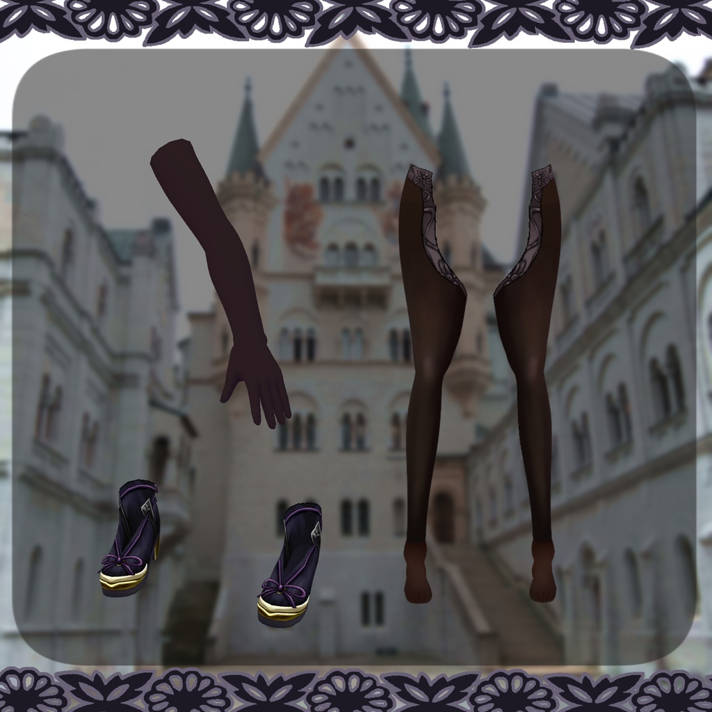 【VRoid】黒姫ちゃん+黒姫の鎧