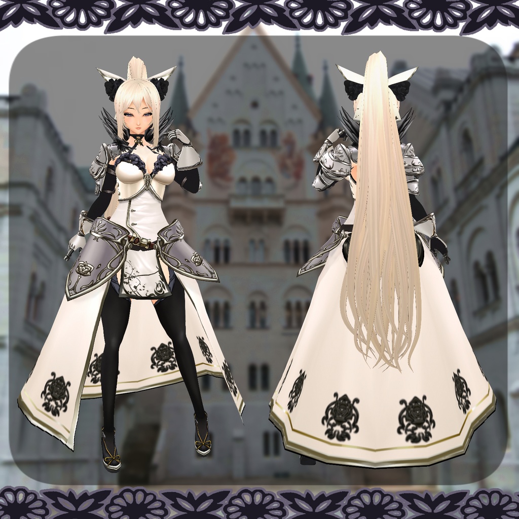 【VRoid】黒姫ちゃん+黒姫の鎧