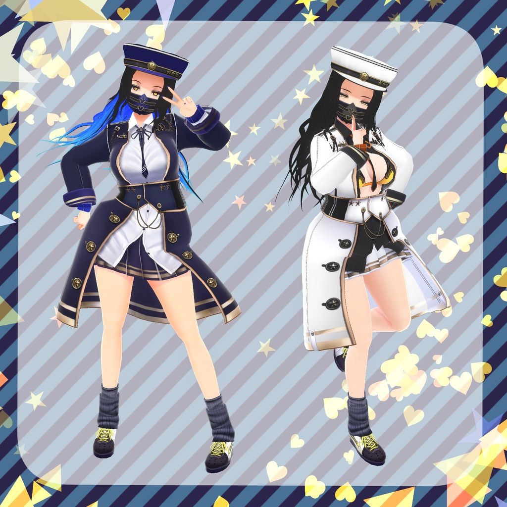 【VRoid】軍服女子高生ちゃん【衣装】