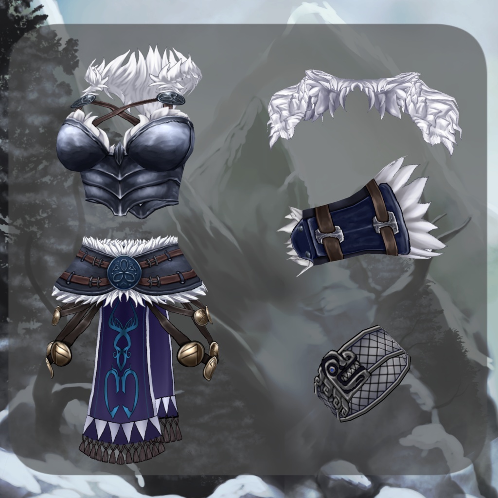 【VRoid】ヴァイキング女戦士衣装【髪型】