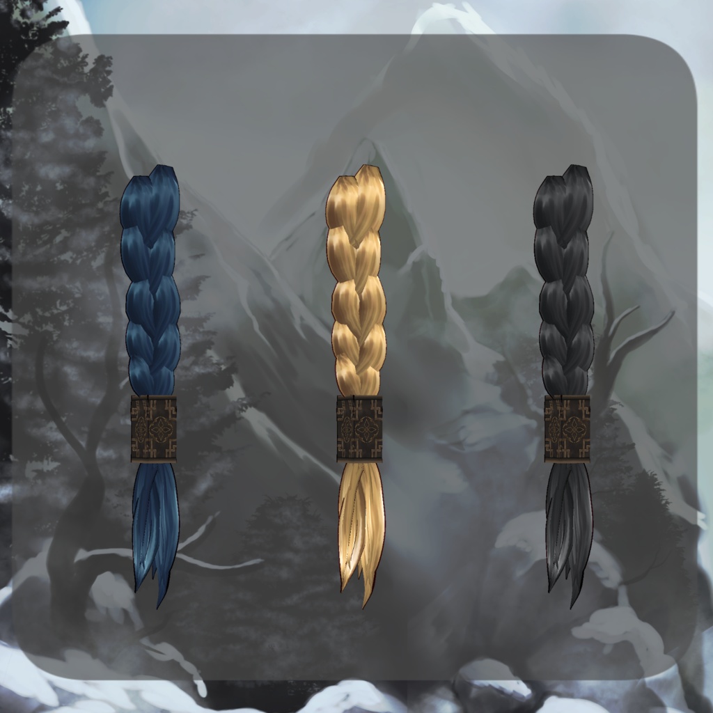 【VRoid】ヴァイキング女戦士衣装【髪型】