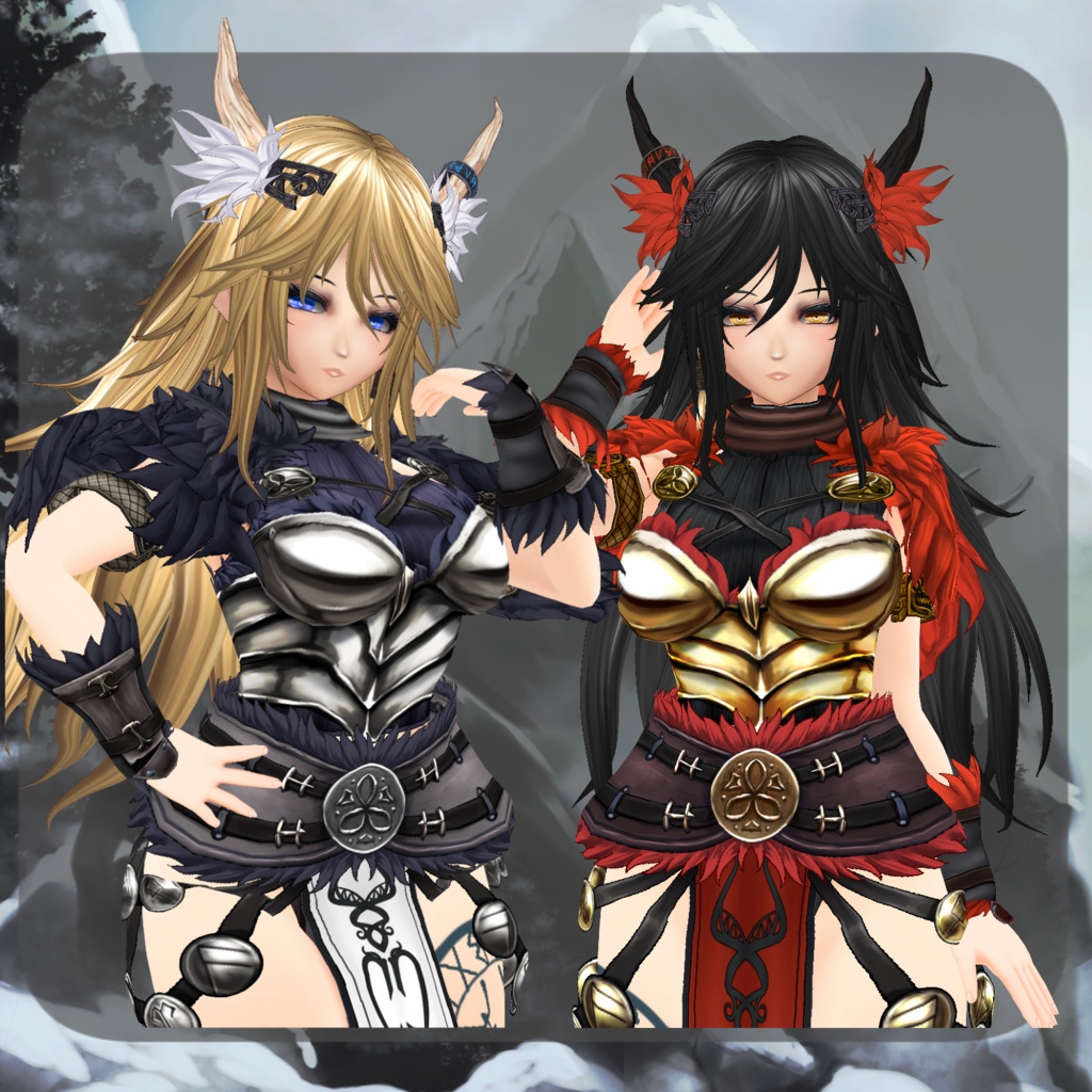 【VRoid】フェンリル外ハネロングヘアー【髪型】