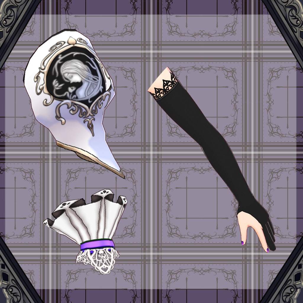 【Vroid】毒林檎のドレス【衣装】