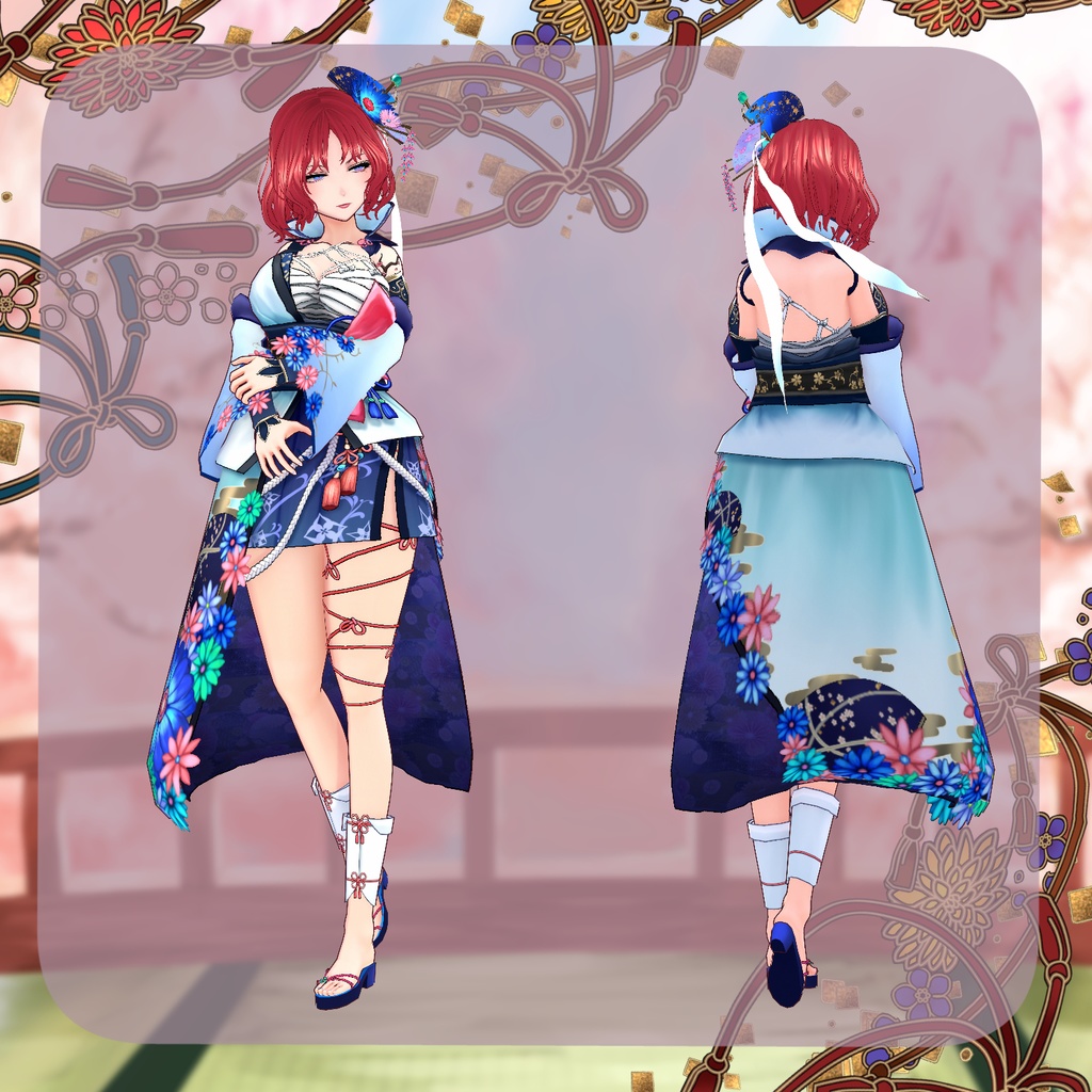 【VRoid】舞姫花車【衣装】