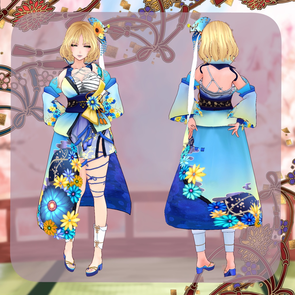 【VRoid】舞姫花車【衣装】