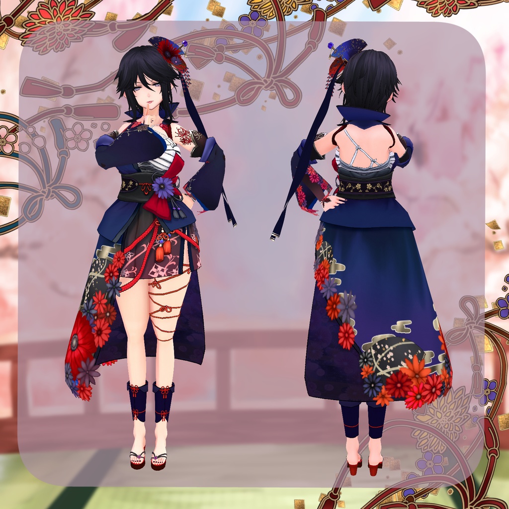 【VRoid】舞姫花車【衣装】