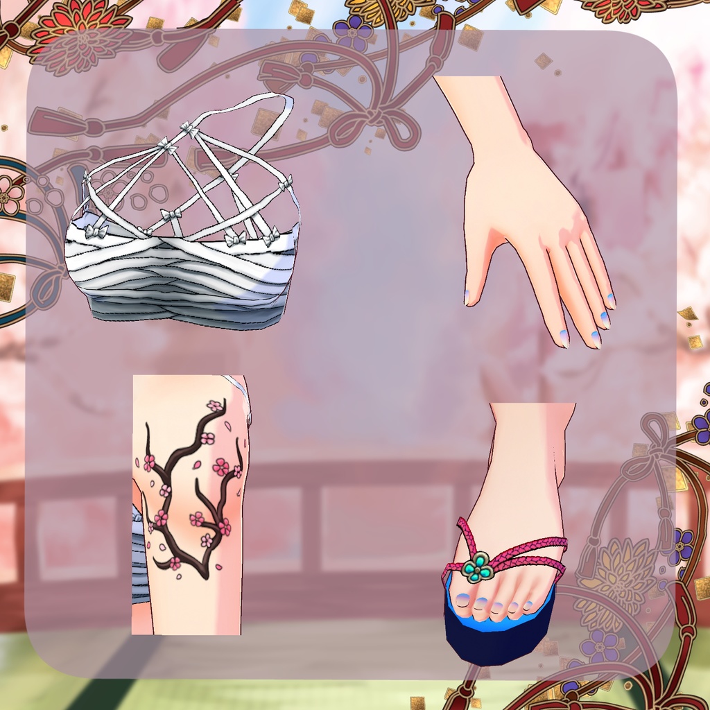 【VRoid】舞姫花車【衣装】