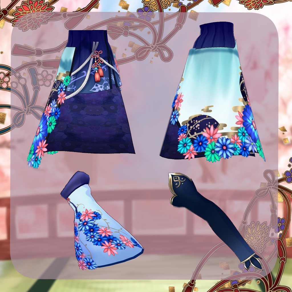 【VRoid】舞姫花車【衣装】