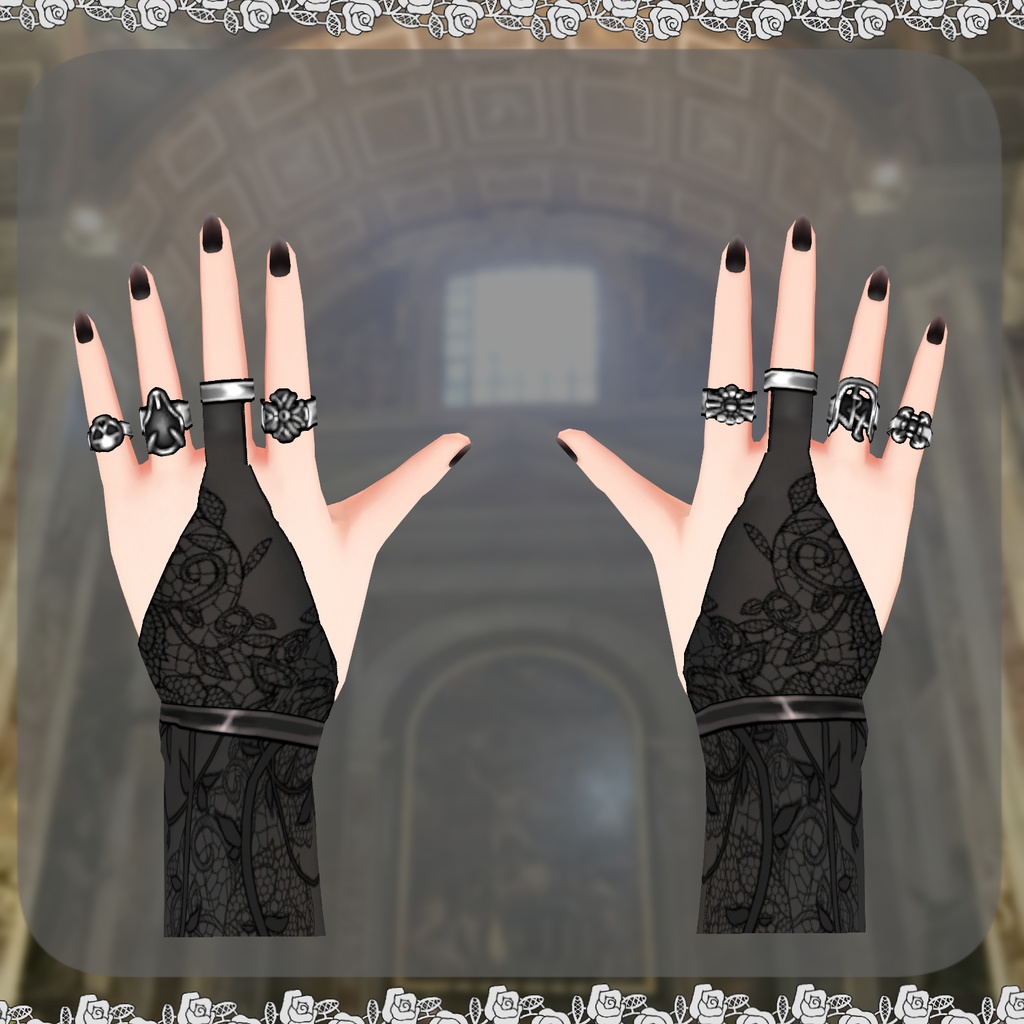 【Vroid】シルバーなシスター衣装【クリスマス衣装】