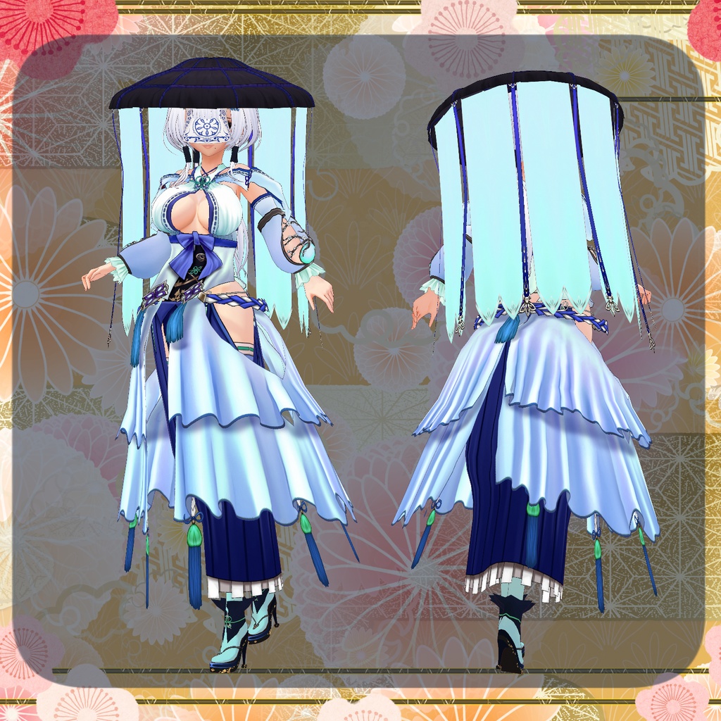 【Vroid】海月巫女の衣装【巫女服】