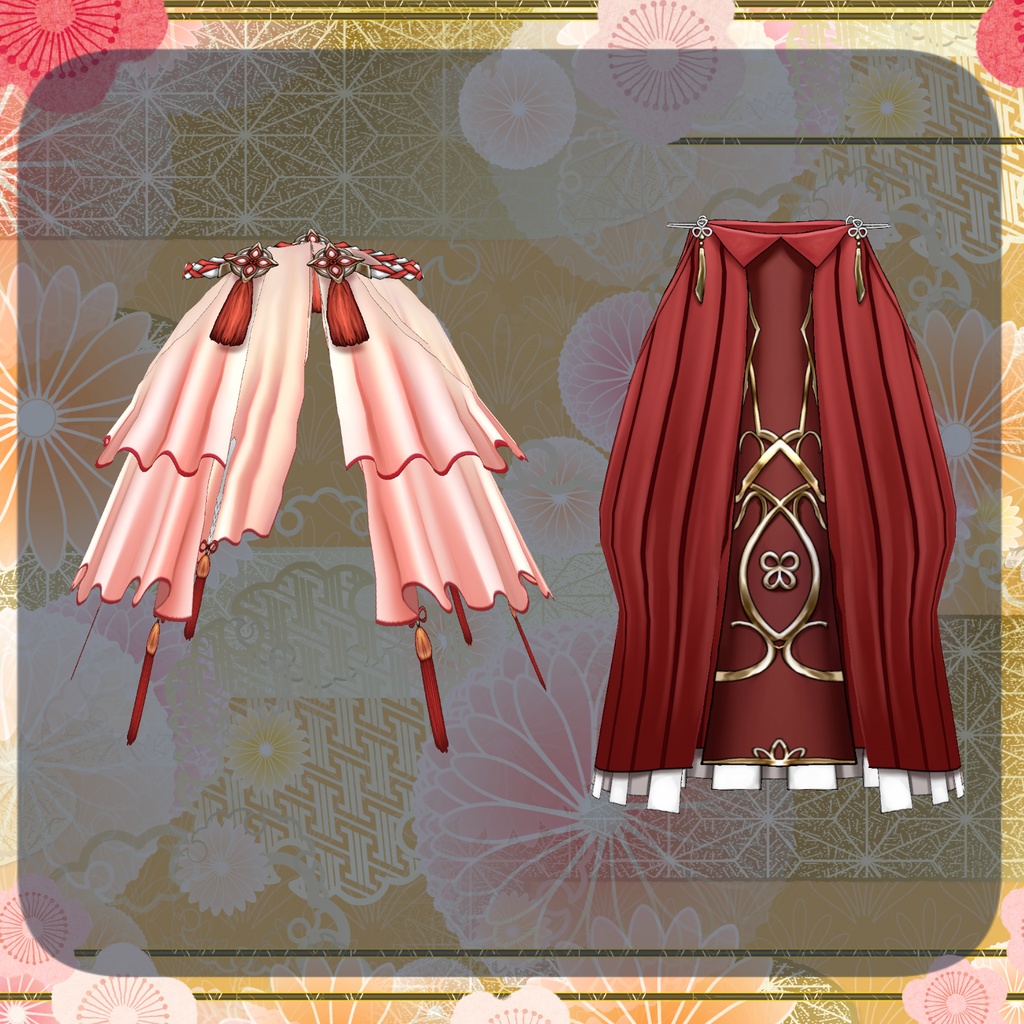 【Vroid】海月巫女の衣装【巫女服】