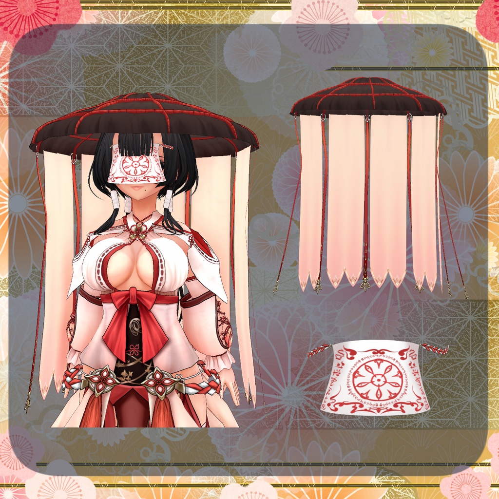 【Vroid】海月巫女の衣装【巫女服】