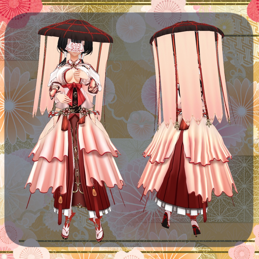 【Vroid】海月巫女の衣装【巫女服】