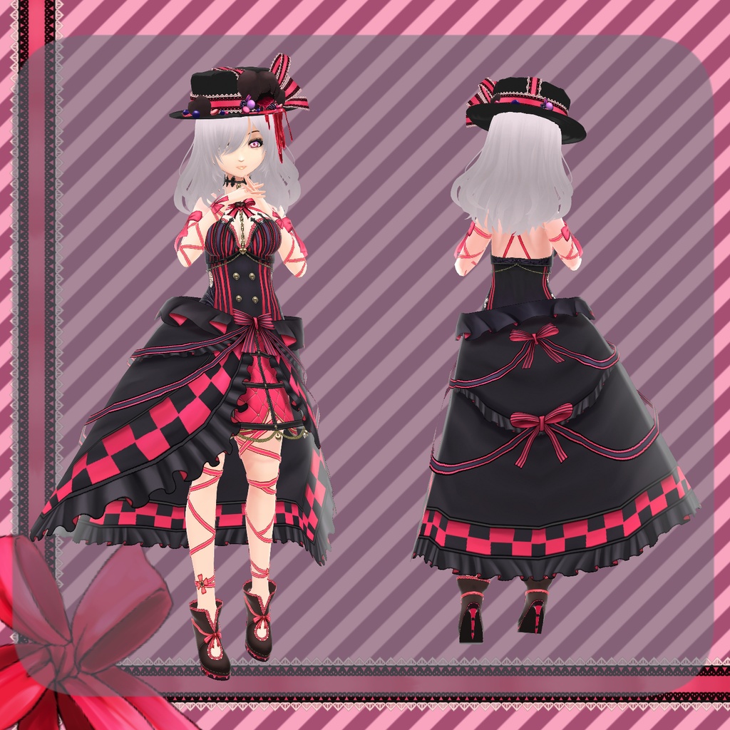 【Vroid】メルティ・ドレス【バレンタイン衣装】