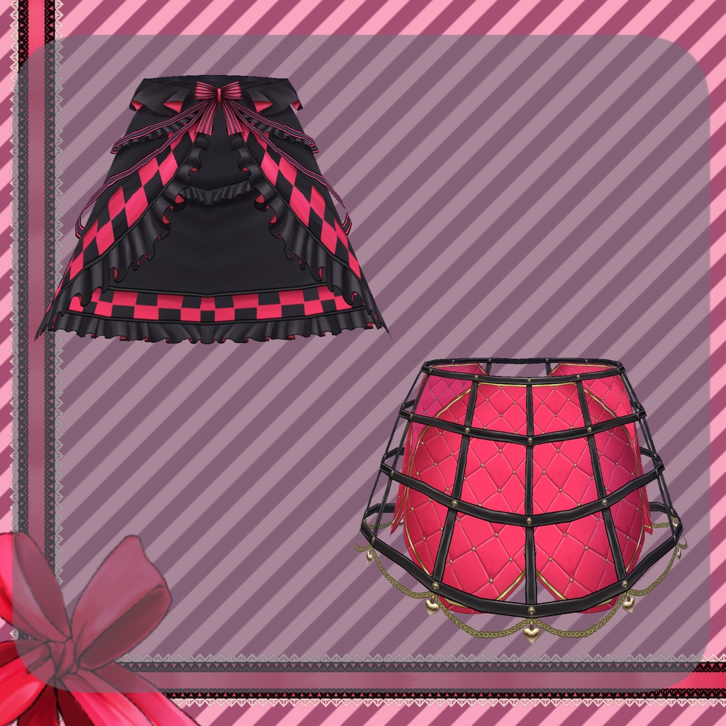 【Vroid】メルティ・ドレス【バレンタイン衣装】