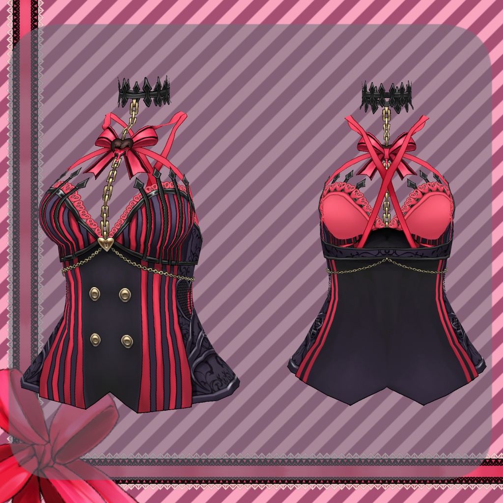 【Vroid】メルティ・ドレス【バレンタイン衣装】