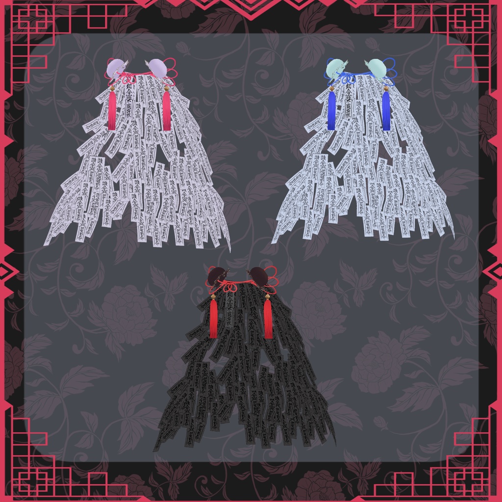 【Vroid】キョンシー・ドレス【チャイナ衣裳】