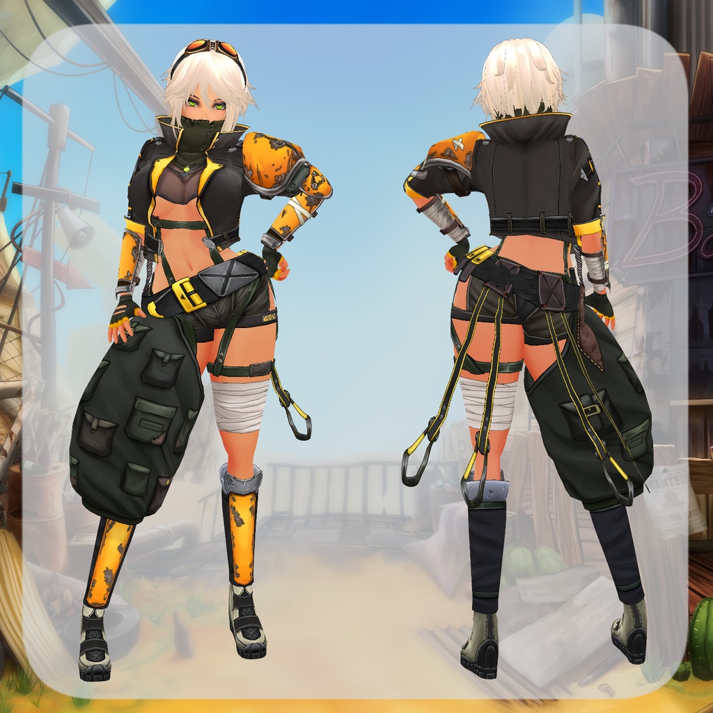 【Vroid】砂漠の狩人【衣装】