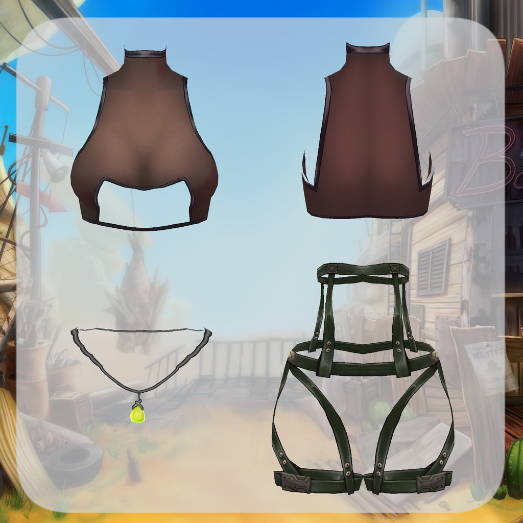 【Vroid】砂漠の狩人【衣装】