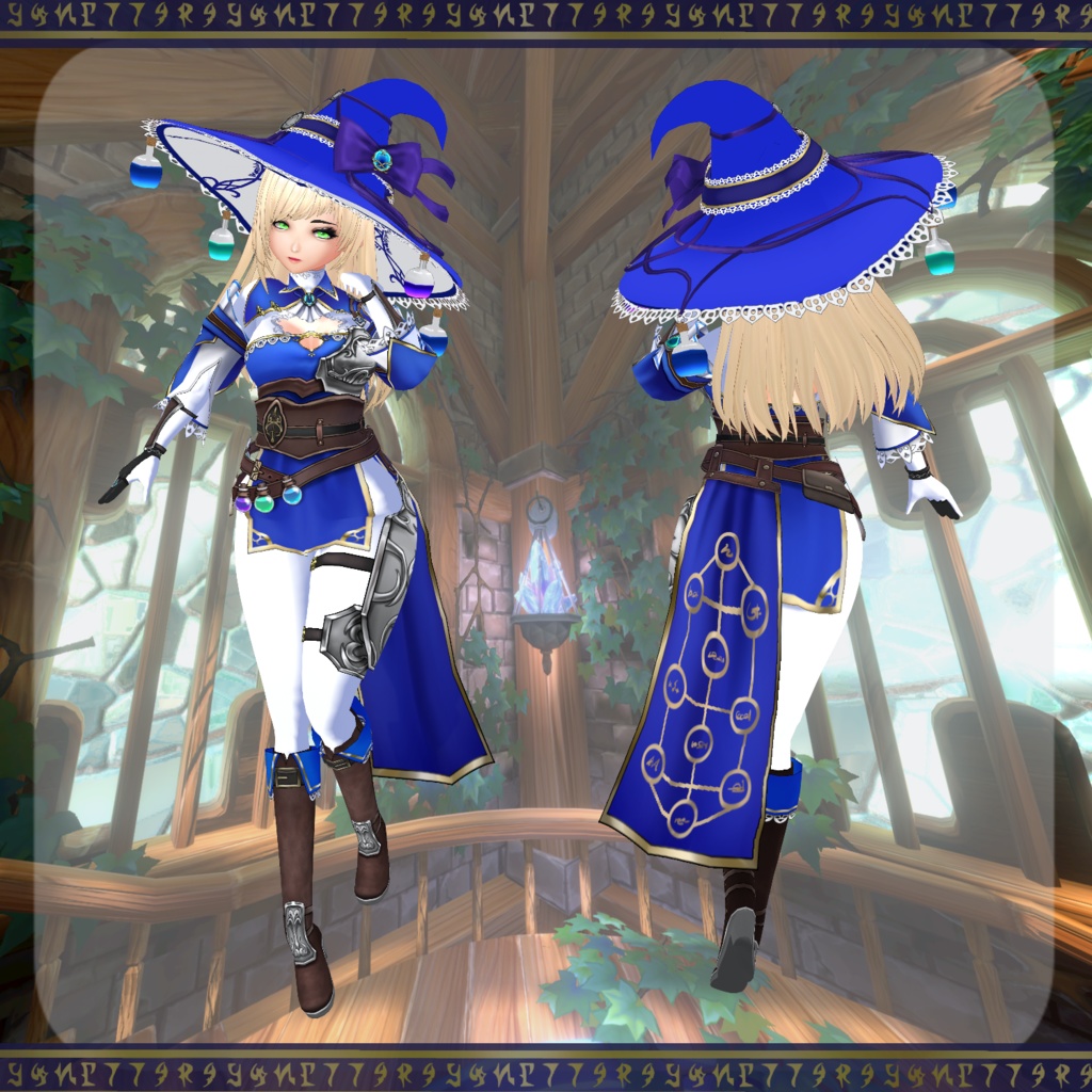 【Vroid】錬金魔女【魔女衣装】