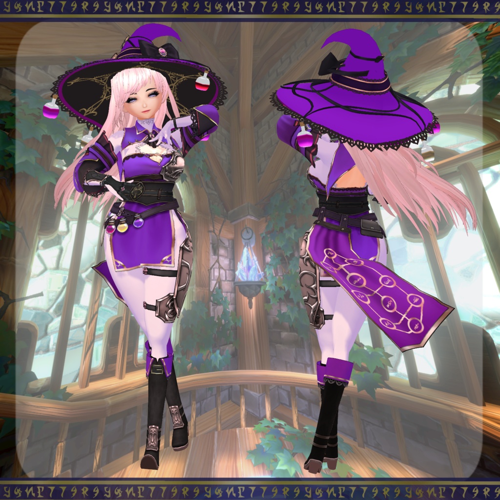 【Vroid】錬金魔女【魔女衣装】