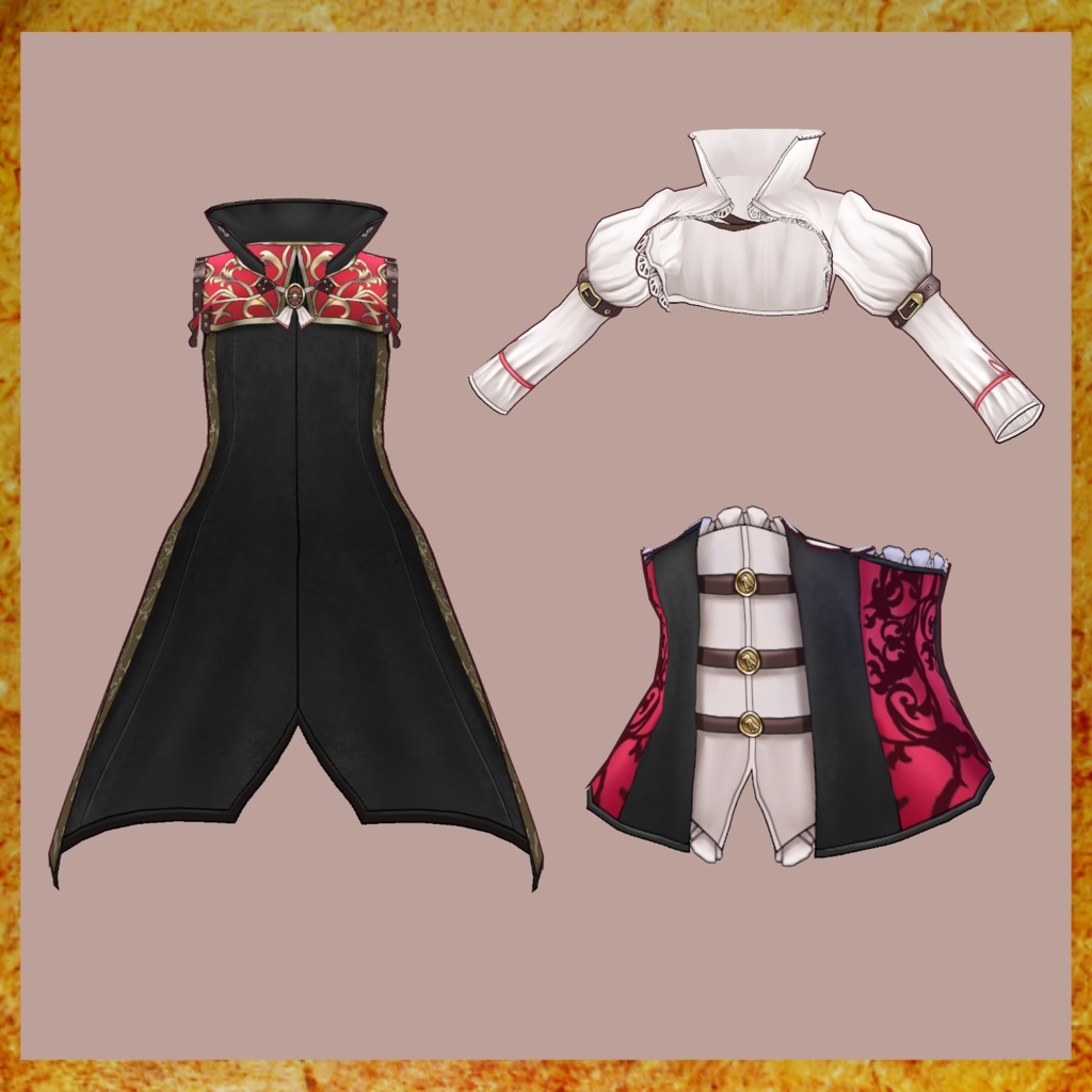 【Vroid】セクシーシェリフ【衣装】