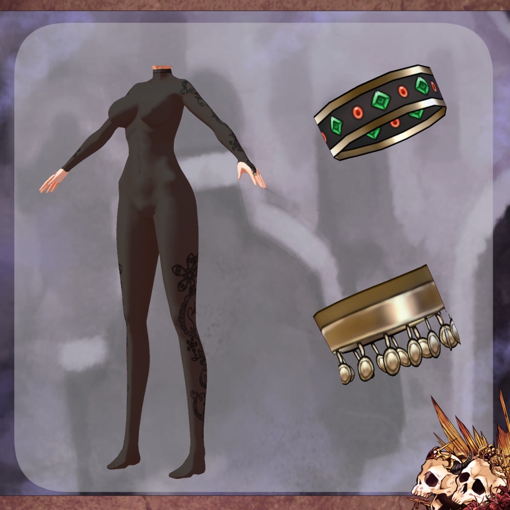 【Vroid】カラベラの魔女【衣装】