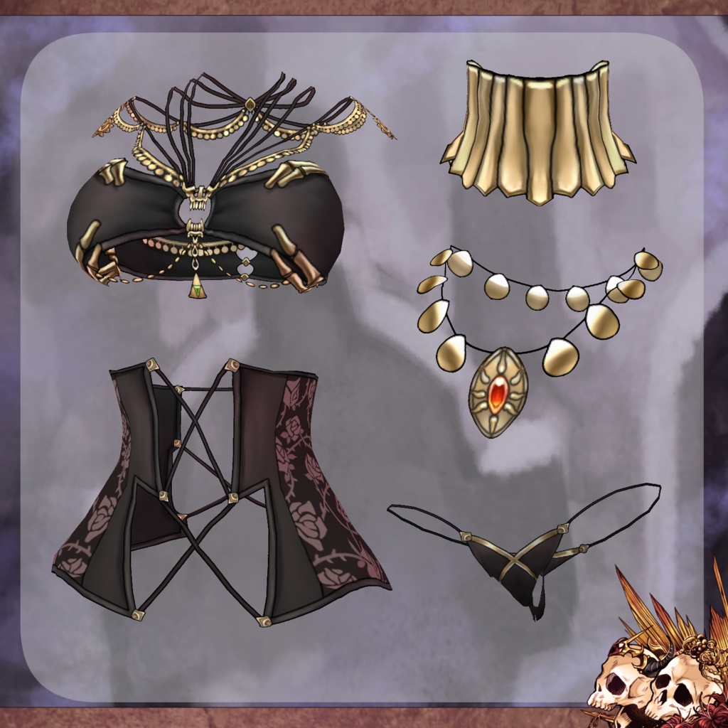 【Vroid】カラベラの魔女【衣装】