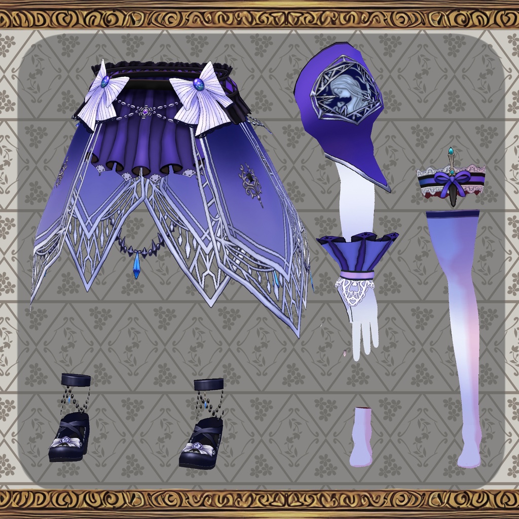 【Vroid】緋檻屋 1周年記念コスチューム