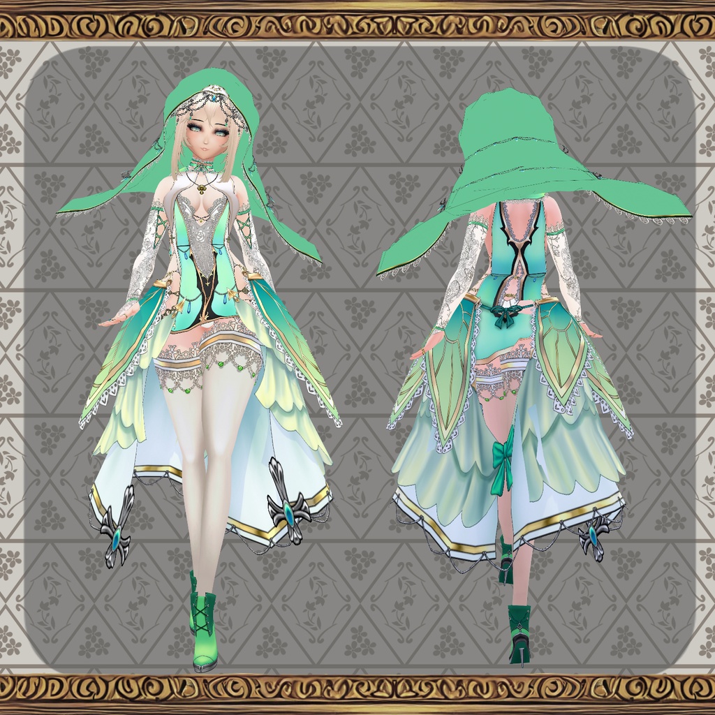 【Vroid】緋檻屋 1周年記念コスチューム