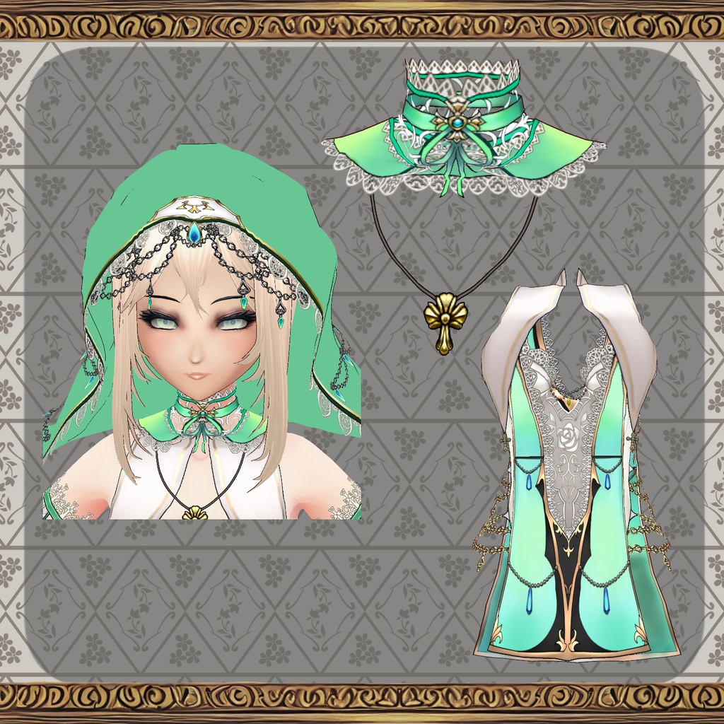 【Vroid】緋檻屋 1周年記念コスチューム