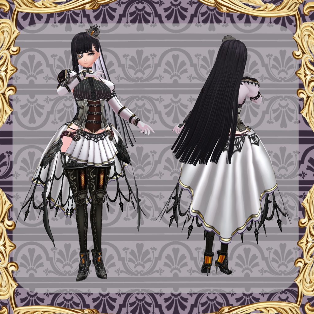 【Vroid】機械義肢少女 蜘蛛【steam punk】