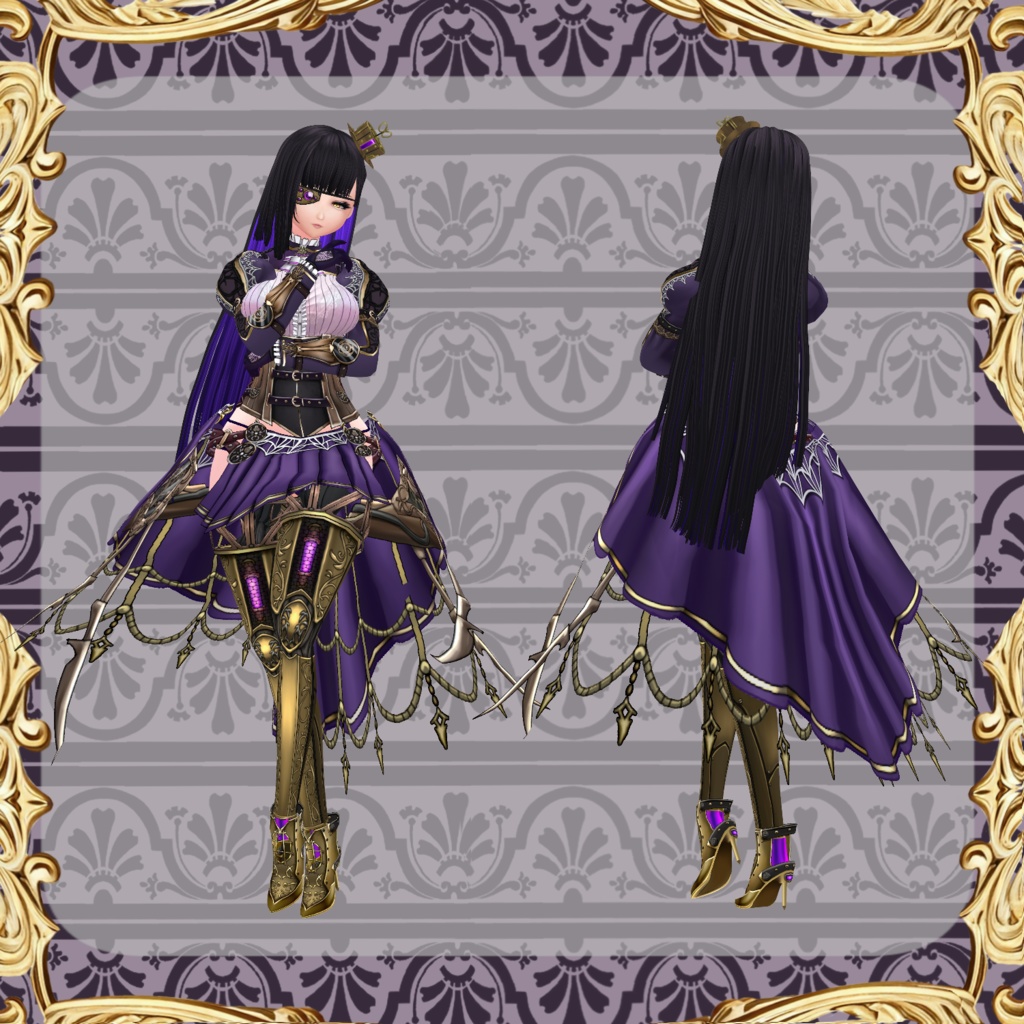 【Vroid】機械義肢少女 蜘蛛【steam punk】