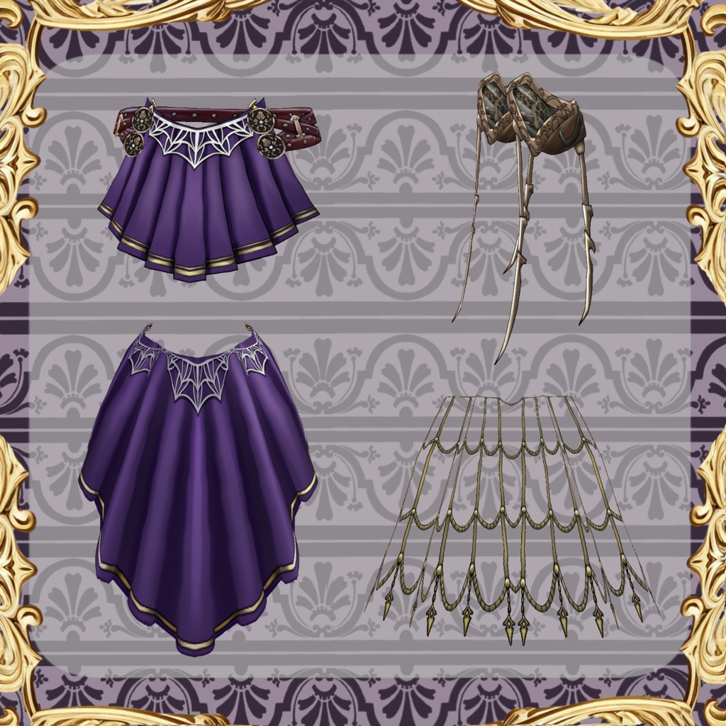 【Vroid】機械義肢少女 蜘蛛【steam punk】