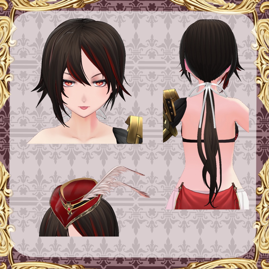 【Vroid】機械義肢少女 蜈蚣【スチームパンク衣装】