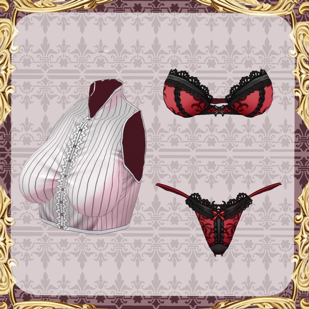 【Vroid】機械義肢少女 蜈蚣【スチームパンク衣装】