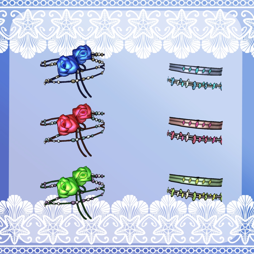 【Vroid】渚の麦わら水着(Nagisa swim wear set)