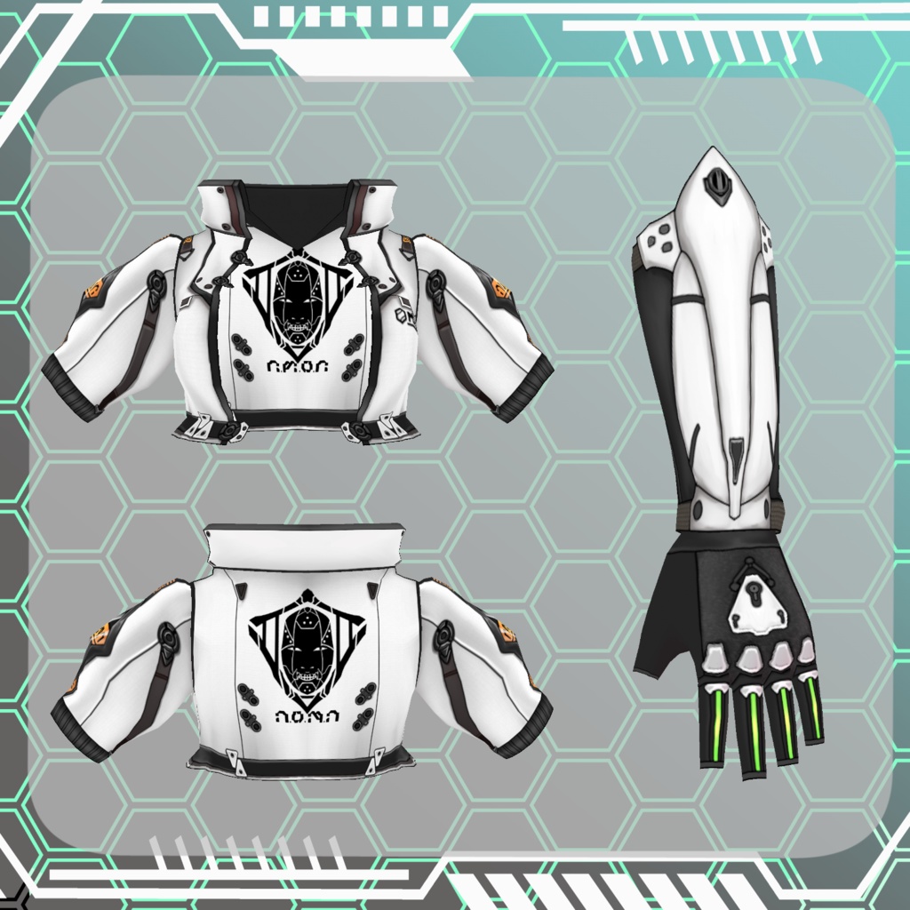 【Vroid】サイバーサムライ 増女【サイバーパンク】