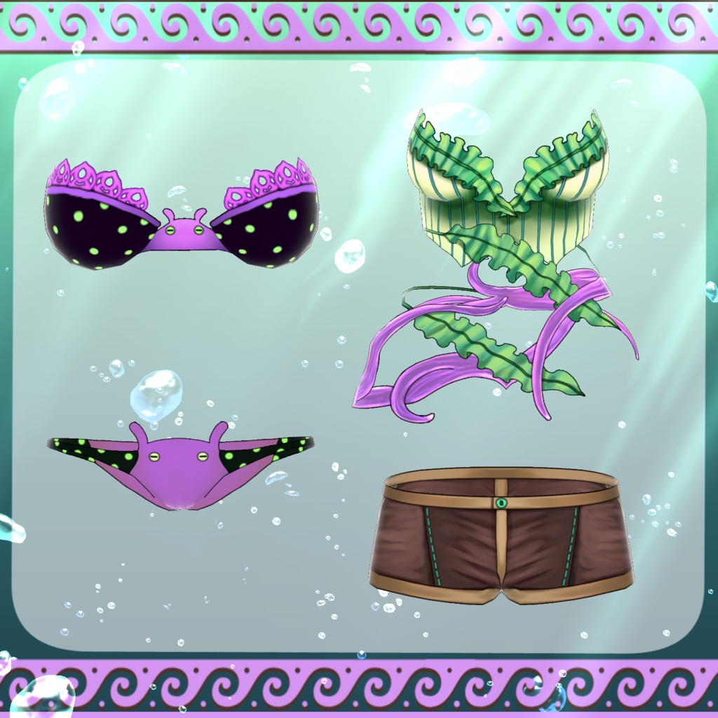 【Vroid】深淵歌姫 Diva of abyss【タコ】