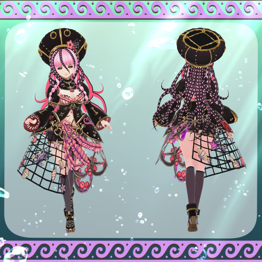 【Vroid】深淵歌姫 Diva of abyss【タコ】