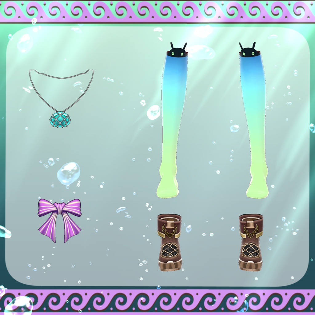 【Vroid】深淵歌姫 Diva of abyss【タコ】