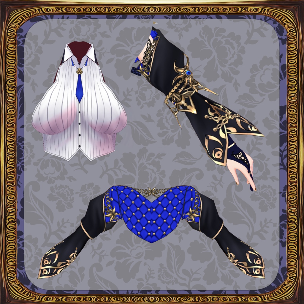 【Vroid】機械義肢少女 蠍【スチームパンク衣装】