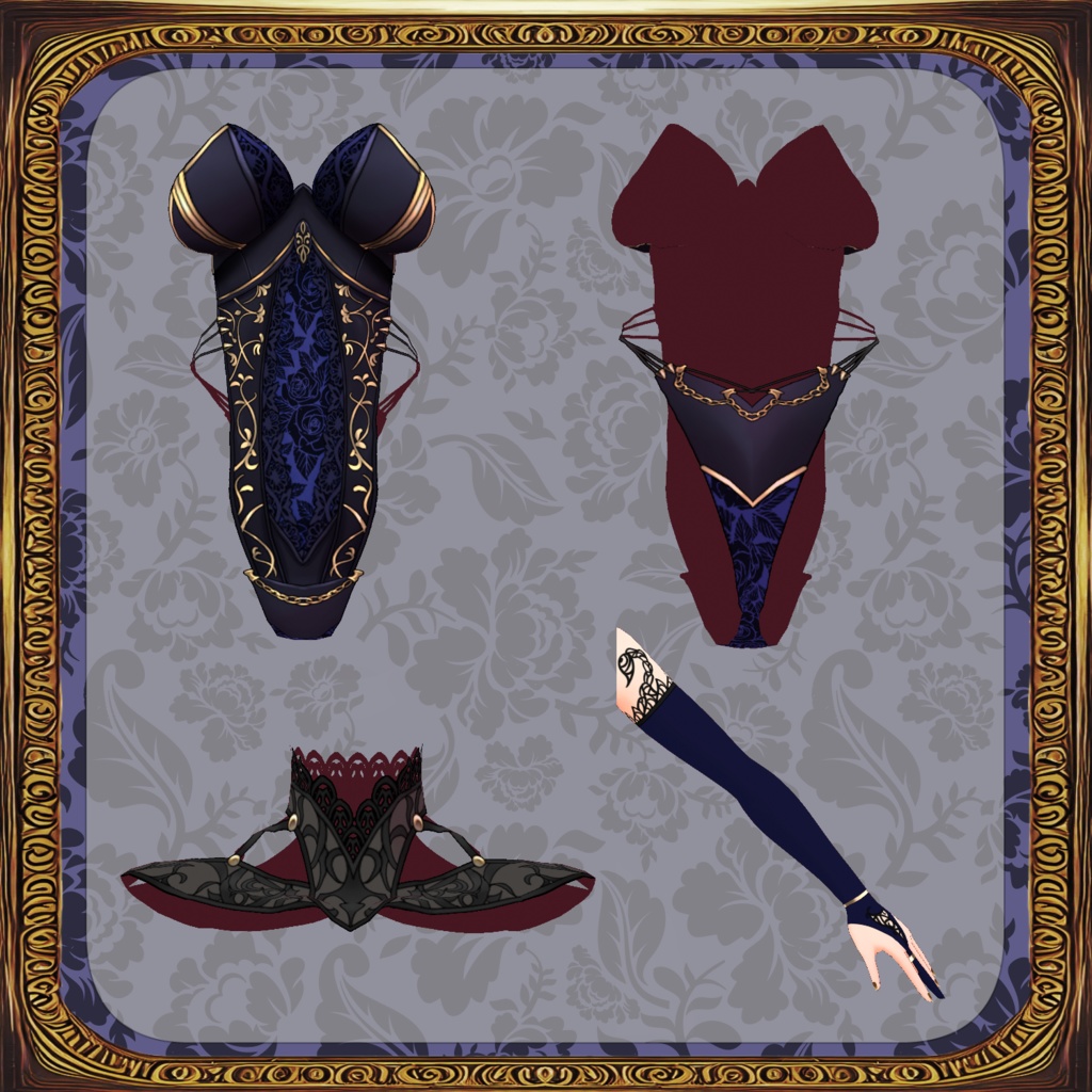 【Vroid】機械義肢少女 蠍【スチームパンク衣装】